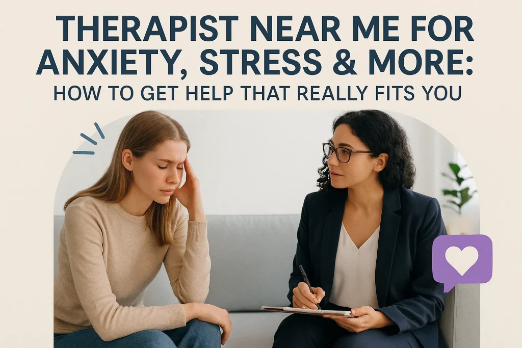 Therapist Near Me for Anxiety, Stress & More: How to Get Help That Really Fits You