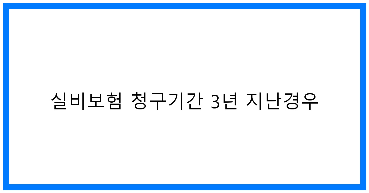 thumbnail_실비보험 청구기간 3년 지난경우